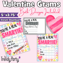 Load image into Gallery viewer, Valentine&#39;s Day Grams | Fundraiser for PTO or PTA | Real Smartie Design
