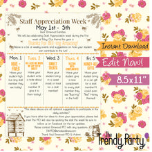 Load image into Gallery viewer, Vintage Bee Teacher &amp; Staff Appreciation Week Parent Flyer | Bee-ing Amazing Theme
