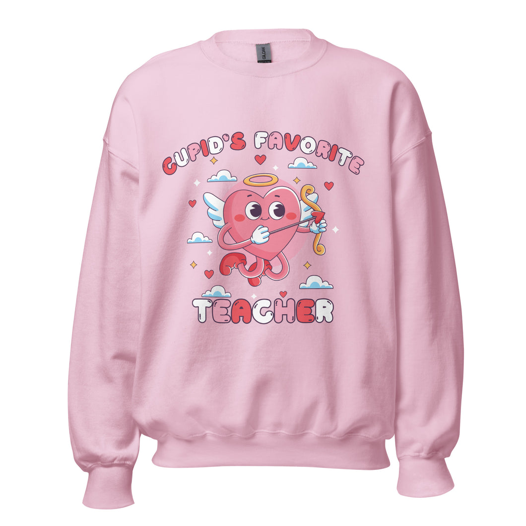 Cupid's Favorite Teacher Unisex Sweatshirt